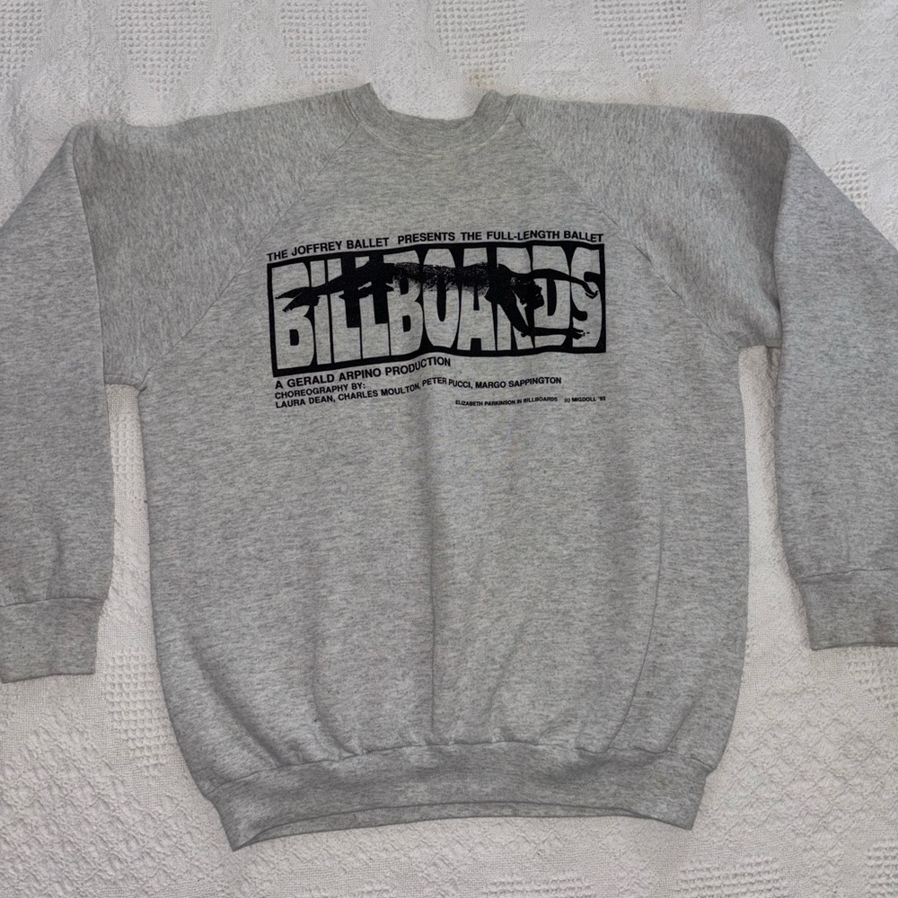 Vintage 90s Prince Crewneck Joffrey Ballet Billboards Unisex Large Rare Find